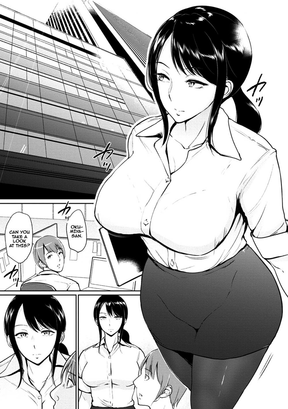 Hentai Manga Comic-Mrs. Okumiya is in the restroom - Kimi o Sasou Uzuki Ana-Read-5